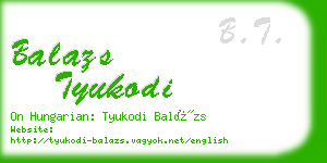 balazs tyukodi business card